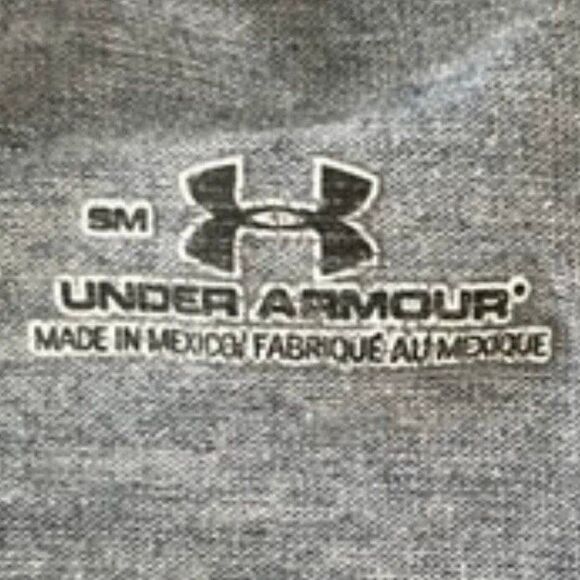 Under Armour Soccer Graphic Tee Heather Gray Knit Crewneck Short Sleeve S - Picture 3 of 4